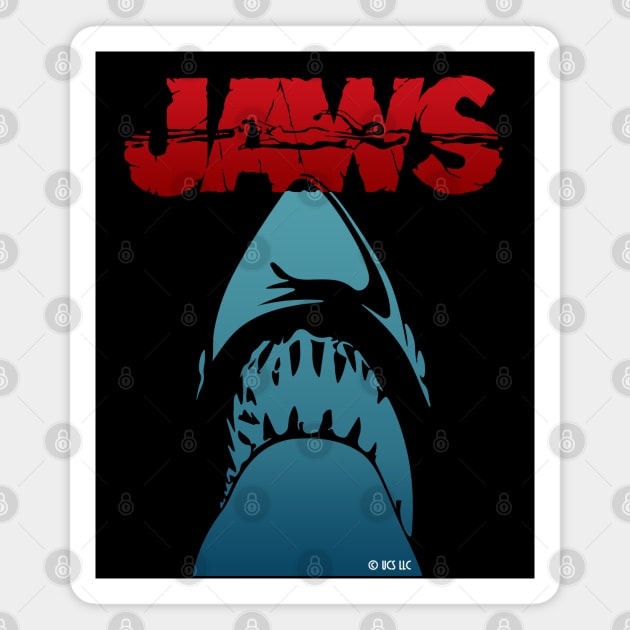 JAWS - GREAT WHITE DANGEROUS SHARK color Magnet by kooldsignsflix@gmail.com